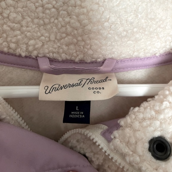 Universal Threads Cream Sherpa Pullover Sweater - Picture 5 of 5